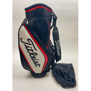 Titleist Staff Golf Bag 6-Way Divide Black White hot Red