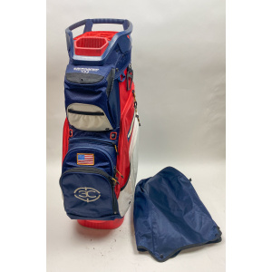 Used Sun Mountain Cart/Cary USA Red White & Blue Golf Bag 14-Way Ships Free