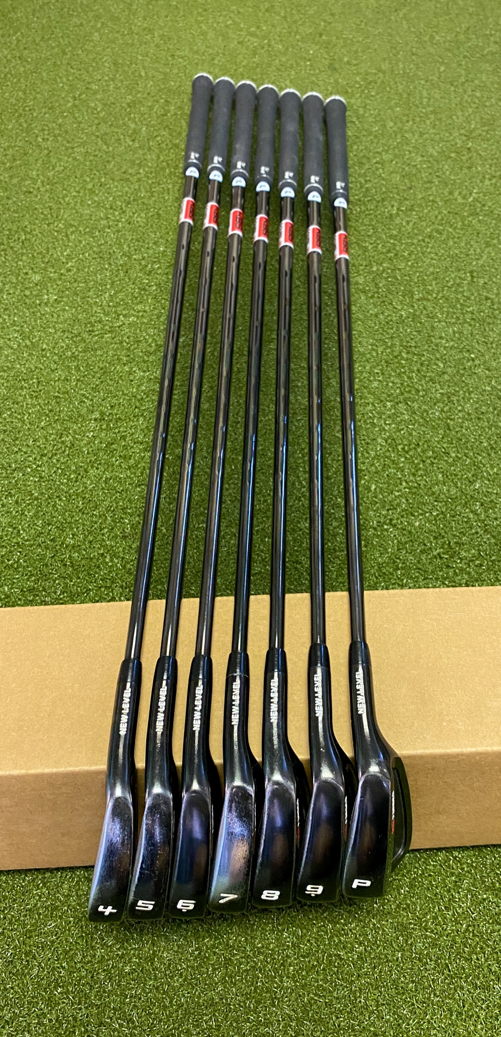 Set 6 Shafts De Fer KBS $-Taper Stiff Flex 120g - .355 Taper - Neufs (sans Bands)