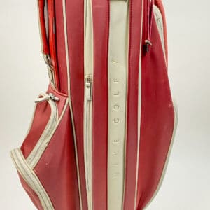 Used Nike Golf "Apparel" 4-Way Cart/Carry Golf Bag Red with Accessory Bag