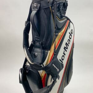 Taylormade Golf 2016 Tour Staff Stand Bag Black/White/Gold/Red w/ Rainhood