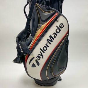 Taylormade Golf 2016 Tour Staff Stand Bag Black/White/Gold/Red w/ Rainhood