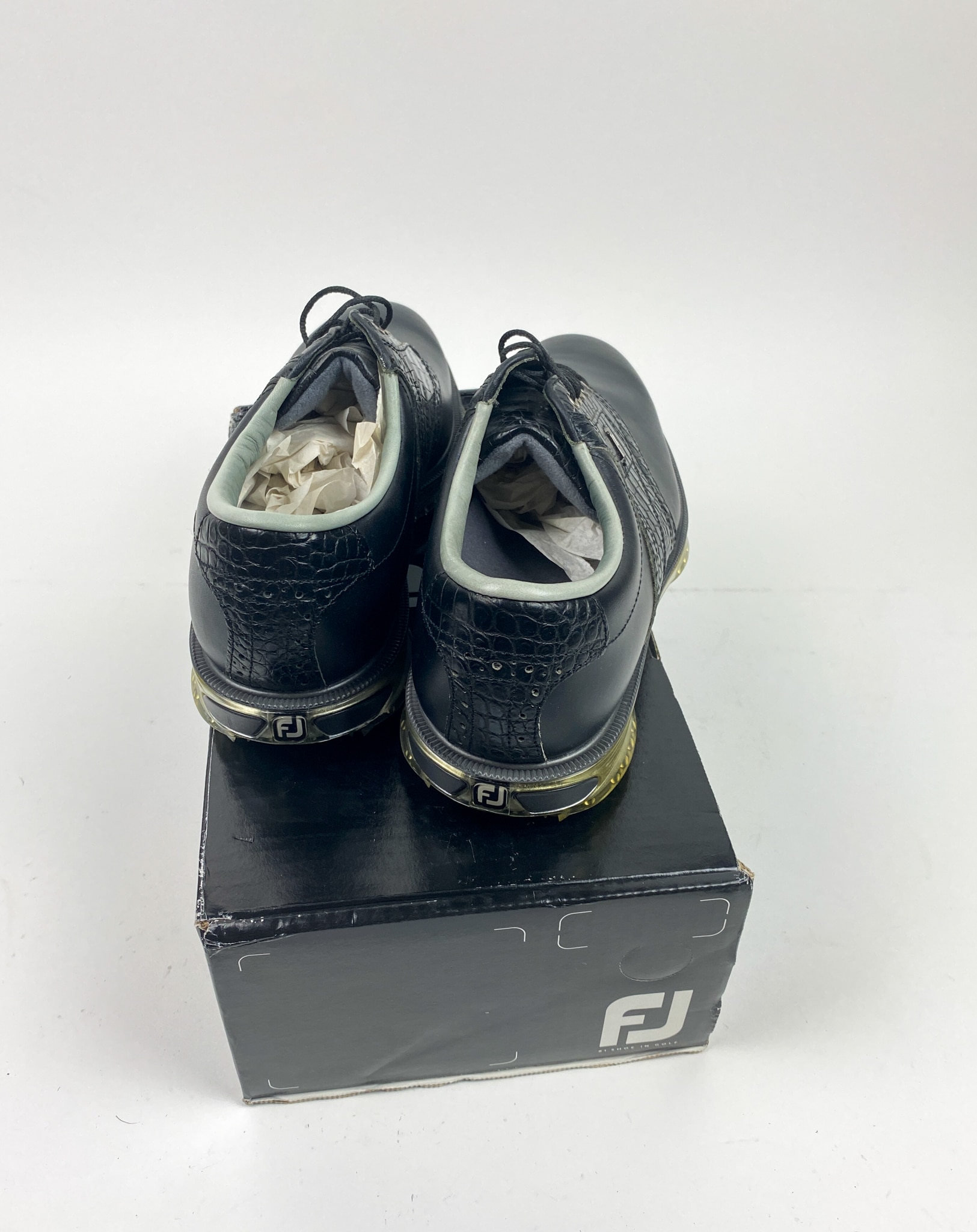 FootJoy Dry Joys Tour Golf Shoes 53678 Black Leather Men\'s 8.5 M FootJoy Men main image 2