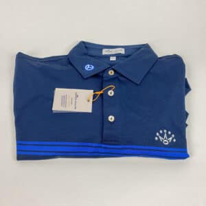 NWT Peter Millar Scotty Cameron Circle T Men's Navy Blue Polo Shirt Size: Large