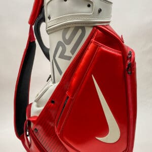 Used White/Red Nike VRS Golf Staff Bag with Strap No Rainhood