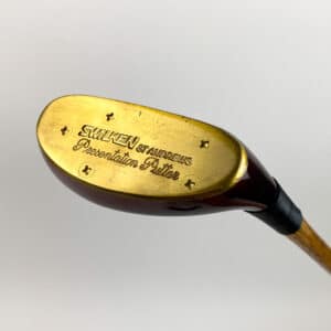 Very Rare Swilken St. Andrews Presentation Putter 35" Hickory Wood Golf Club