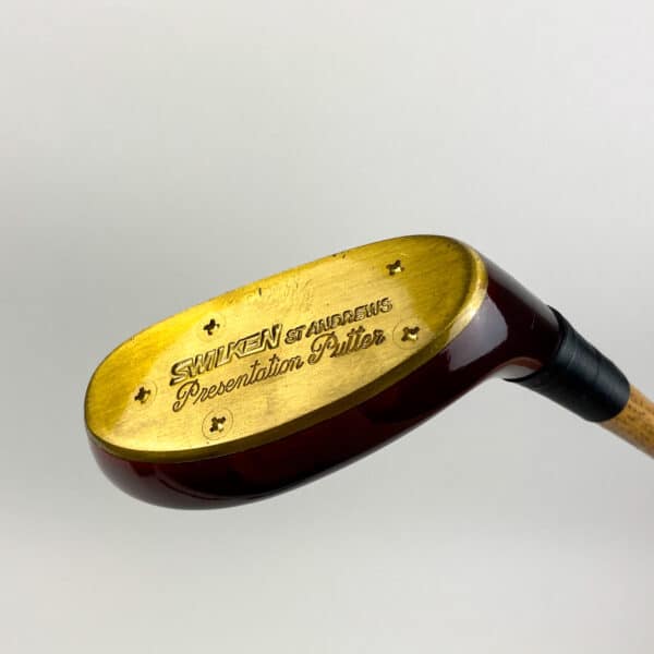 Very Rare Swilken St. Andrews Presentation Putter 35" Hickory Wood Golf Club