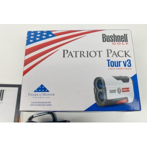 Bushnell Tour V3 Laser Rangefinder Patriot Pack W/ Protective Sleeve/Carry Case