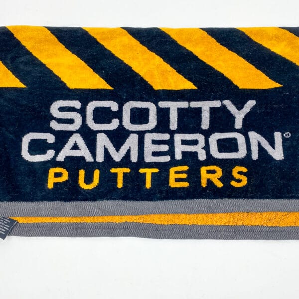 Brand New Scotty Cameron Studio Designs Golf Towel Caution Stripe