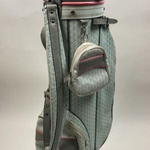 Used Vintage Dunlop Golf Bag White with Accessory Bag & Rainhood