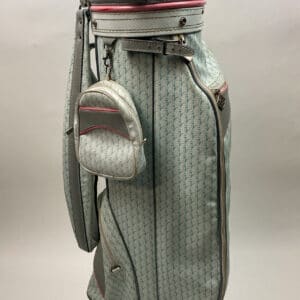 Used Vintage Dunlop Golf Bag White with Accessory Bag & Rainhood