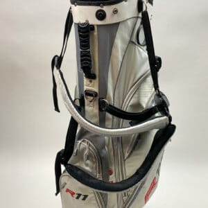 TaylorMade R11 Golf Stand Bag, White, Dual authentic Strap.