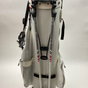 Used TaylorMade R11 Cart Carry Stand Golf Bag 5-way White/Gray Ships Free