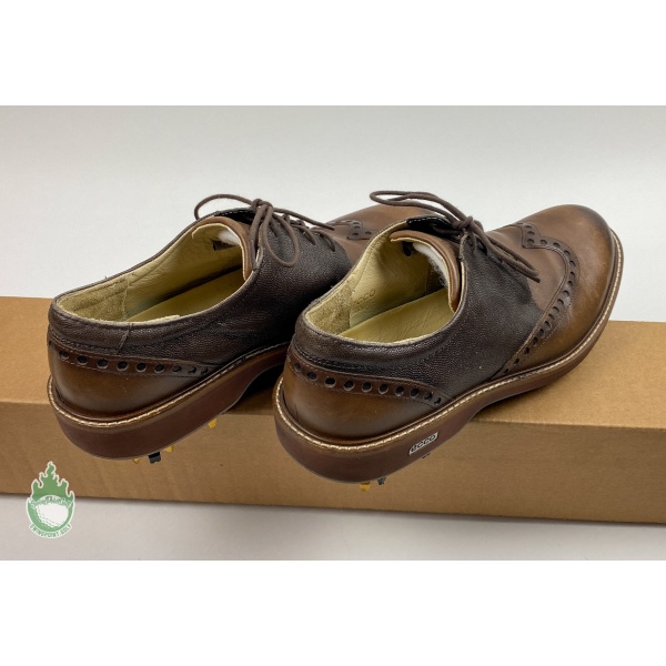 Used Ecco Mens Size 43 Wide Golf Shoes Brown  SwingPoint Golf
