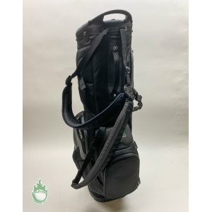 Ping Hoofer Golf Cart/Carry Stand Bag 5-Way Divided Black Dual Straps/Rainhood