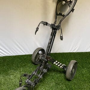 Used Tour Trek 3 Wheel Collapsible One Click Golf Push Pull Cart Ships Free