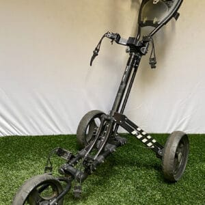 Used Tour Trek 3 Wheel Collapsible One Click Golf Push Pull Cart Ships Free