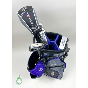 Used RH US Kids Golf 5 Club Stand Bag Golf Club Full Set 54" K-Flex Graphite