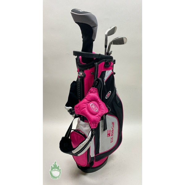 US Kids hotsell Golf Pink Stand Bag with set of 5 clubs