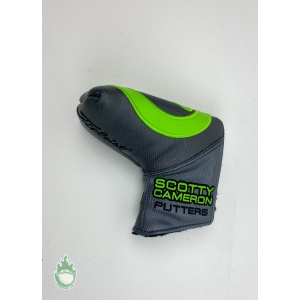 Used Scotty Cameron Circle T Mid Mallet Putter Headcover Industrial Lime Green