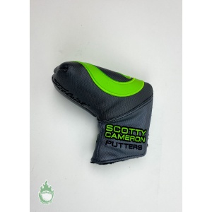 Used Scotty Cameron Circle T Mid Mallet Putter Headcover Industrial Lime Green