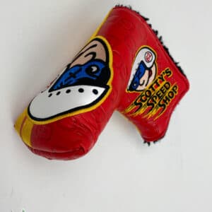Used Scotty Cameron Custom Shop Blade Putter Headcover Red Johnny Racer