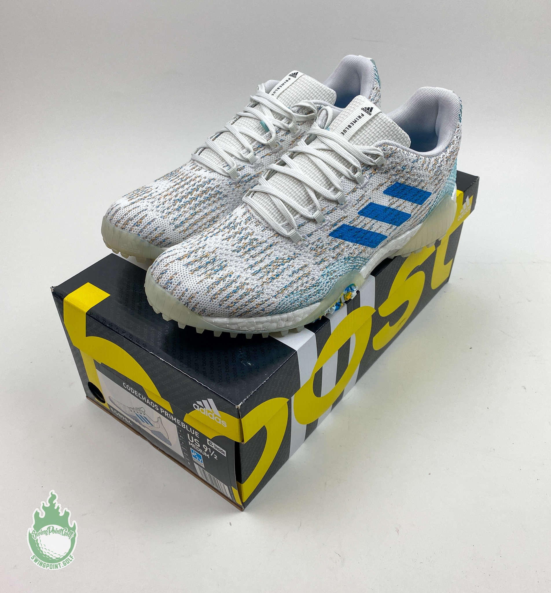 シューズ adidas - adidas CODECHAOS PRIMEBLUE 26cm Adidas Codechaos Primeblue Golf Shoes White - Carl's Golfland