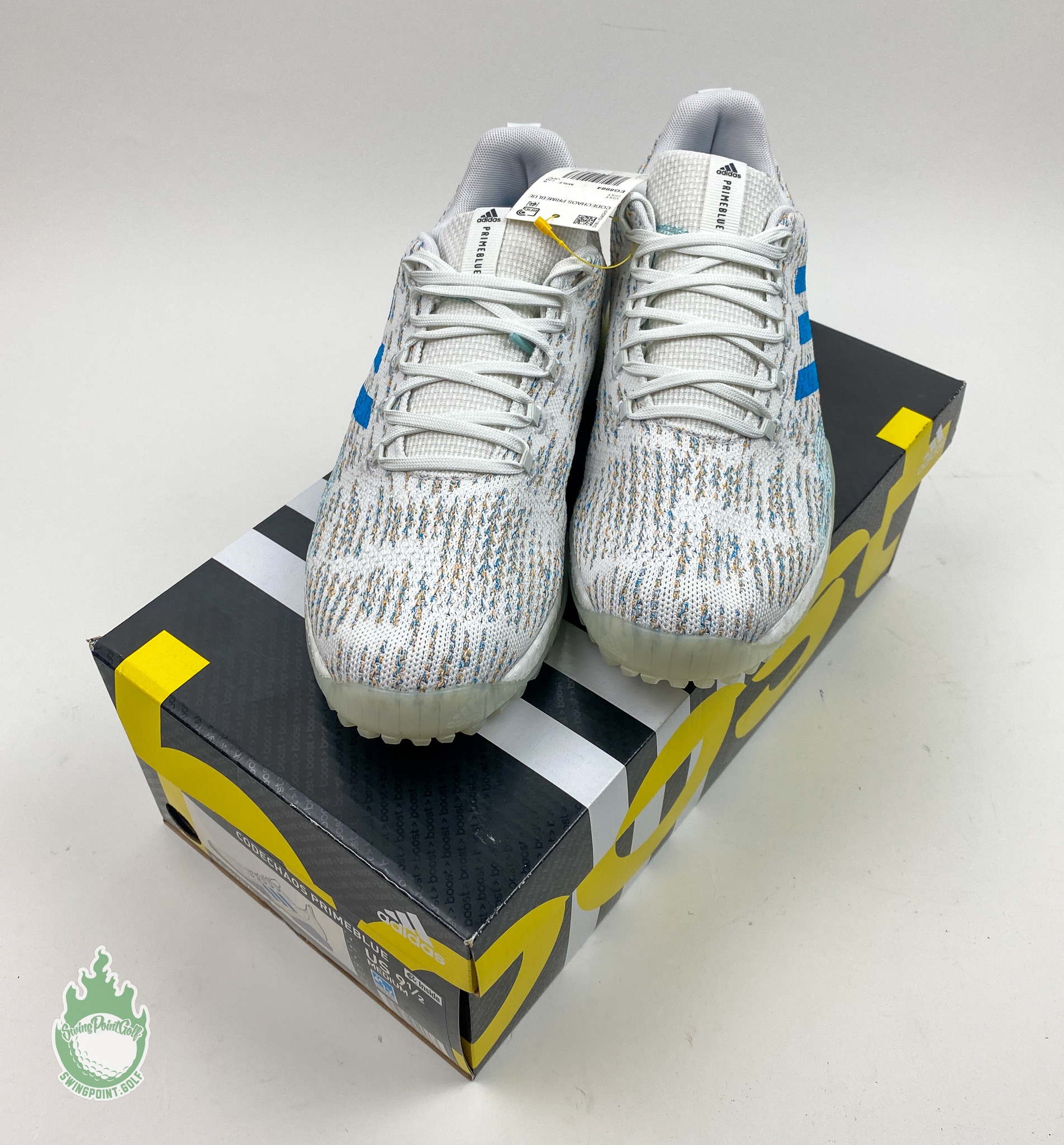 adidas gazelle silver green womens EQT BOA GOLF SHOES / adidas main image 1