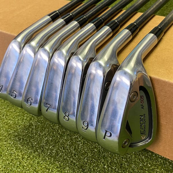 Used Epon AF-505 Forged By Endo Irons 4-PW Accra 124i X-Stiff Graphite Golf Set