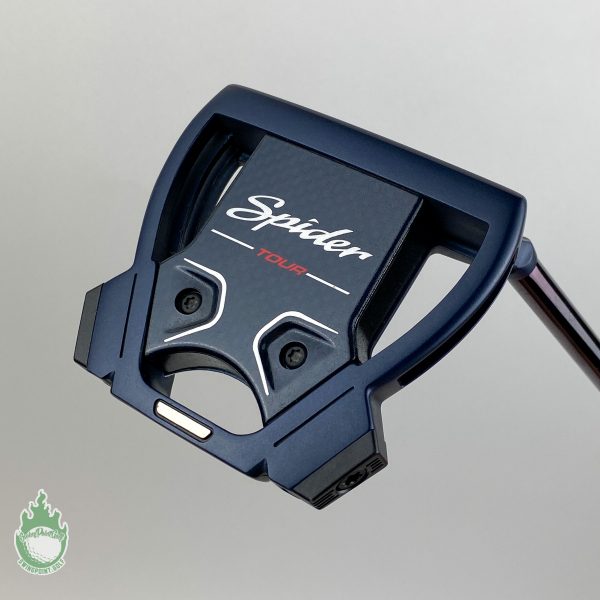 Tour Issued Used TaylorMade Spider X Navy 36.5" Putter Black Steel Golf Club