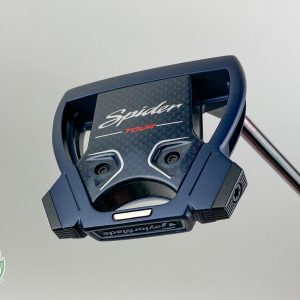 Tour Issued Used TaylorMade Spider X Navy 36.5" Putter Black Steel Golf Club