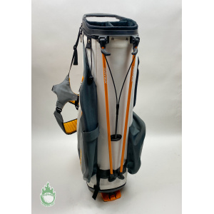 Used Callaway Mavrik Mini Stand Golf Cart Carry Bag 5-Way White/Orange/Charcoal