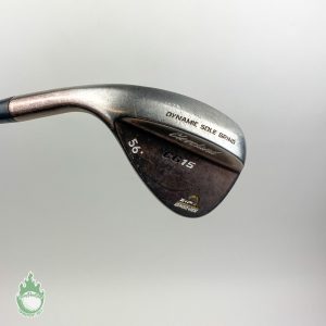 Used LEFT HAND Cleveland CG15 DSG Chrome Wedge 56* Wedge Flex Steel Golf Club