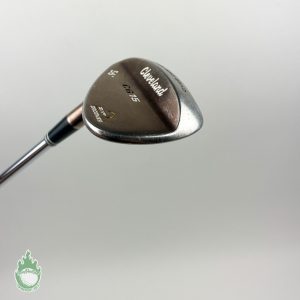 Used LEFT HAND Cleveland CG15 DSG Chrome Wedge 56* Wedge Flex Steel Golf Club