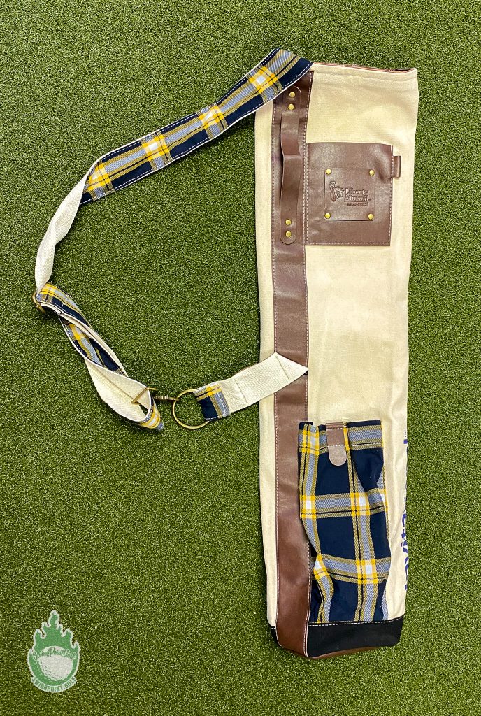 Liberty Mutual Invitational Golf Sunday store Carry Bag Plaid Leather Canvas Slim New