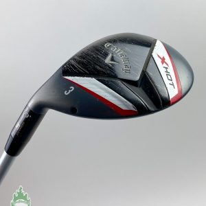 Used LEFT Hand Callaway X Hot 3 Hybrid 19* 65g Regular Flex Graphite Golf Club