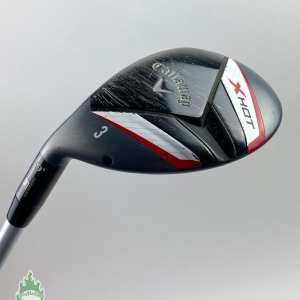 Used LEFT Hand Callaway X Hot 3 Hybrid 19* 65g Regular Flex Graphite Golf Club