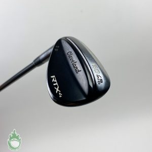 Used Left Handed Cleveland RTX 4 Wedge 60*-09 Mid Grind Stiff Flex Steel Golf