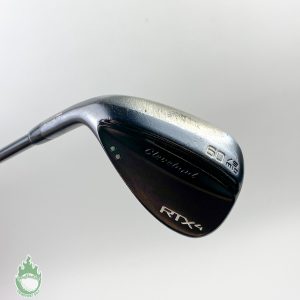 Used Left Handed Cleveland RTX 4 Wedge 60*-09 Mid Grind Stiff Flex Steel Golf
