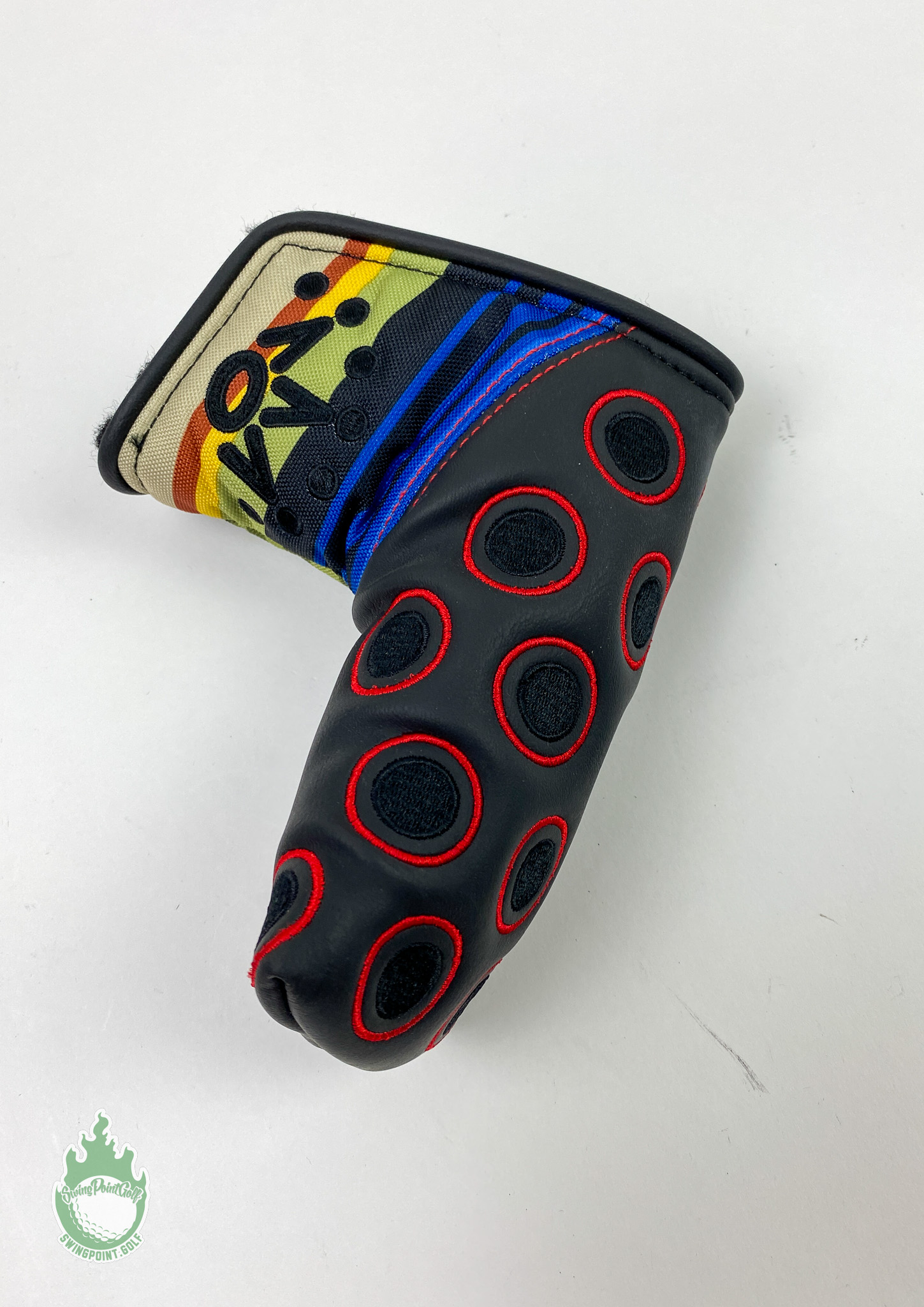 Scotty Cameron Baja Serape Golf Towel Blue Red Yellow. Excellent