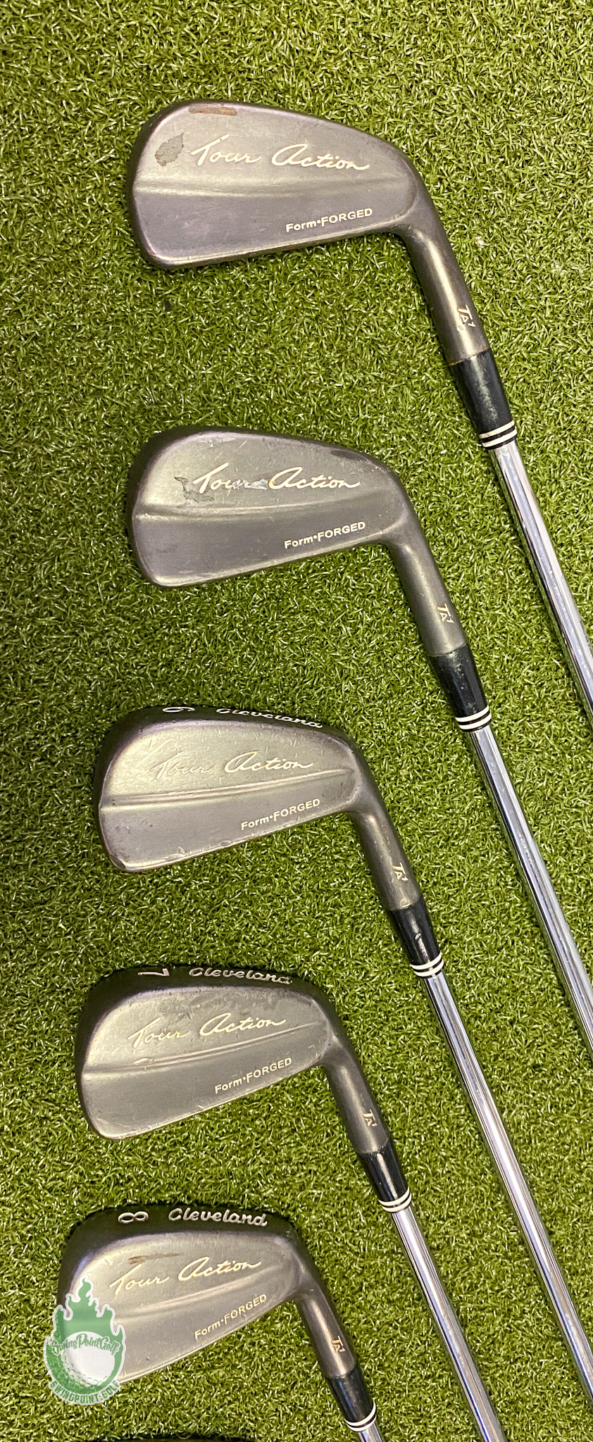 Used RH Cleveland Tour Action TA1 Irons 4-PW Regular Flex Steel