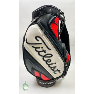 Titleist Staff Golf Bag Black/Red/White w/ Canadian Flag & Name Embroidered