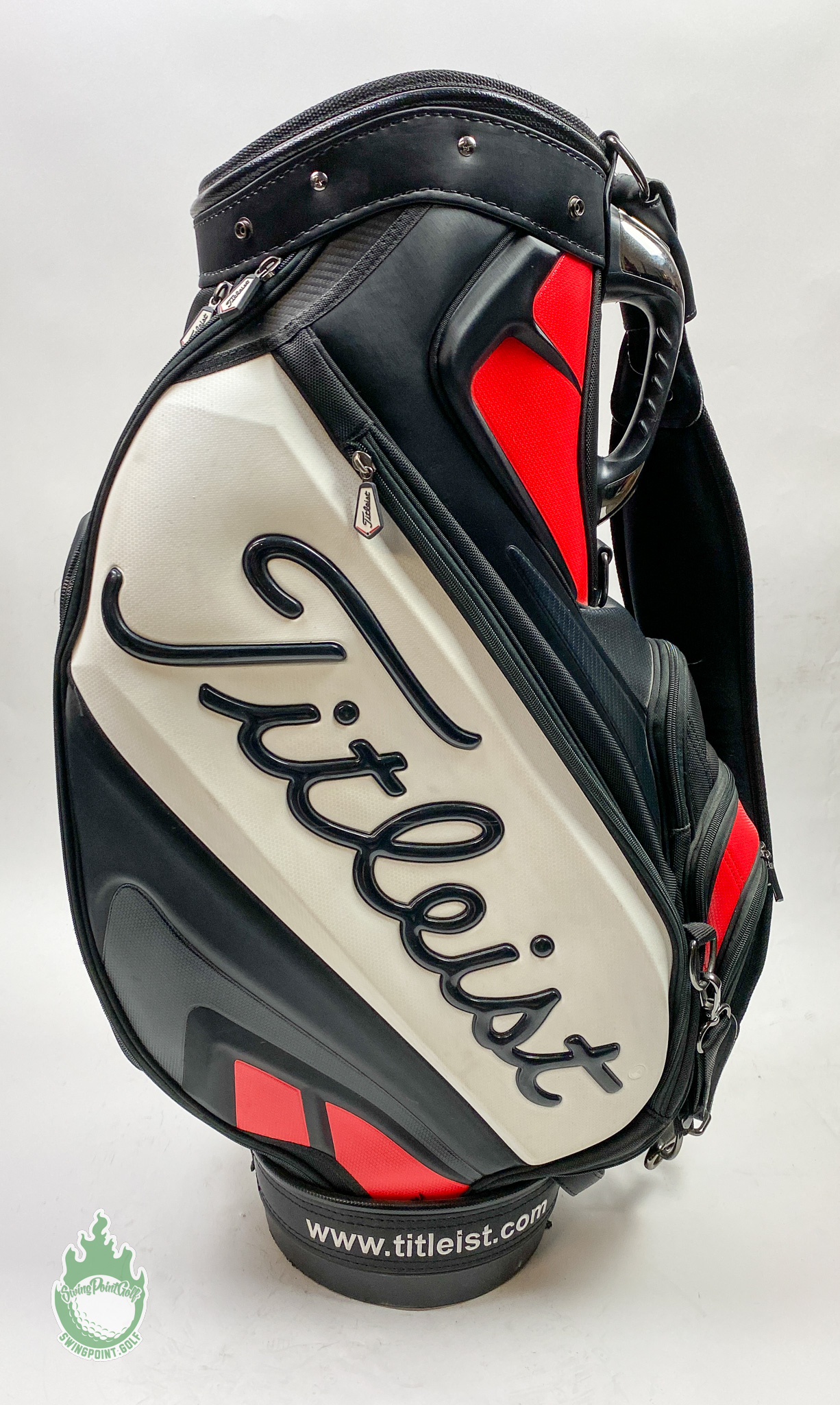 Titleist Staff Golf Bag Black/Red/White w/ Canadian Flag & Name