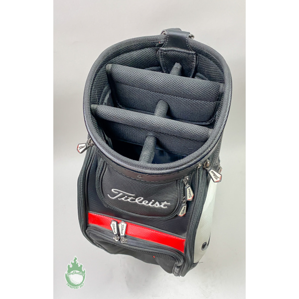 Titleist Staff Golf Bag Black/Red/White w/ Canadian Flag & Name