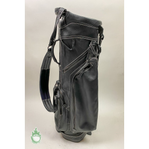 Used Sun Mountain Stand Golf Bag Black Leather Ships Free