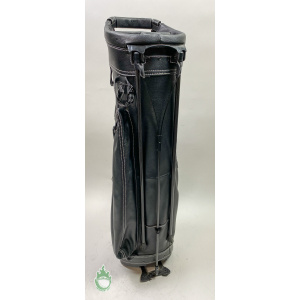 Used Sun Mountain Stand Golf Bag Black Leather Ships Free