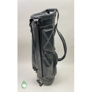 Used Sun Mountain Stand Golf Bag Black Leather Ships Free