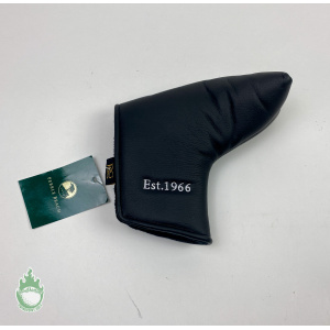 New Spyglass Hill Pebble Beach Golf Black Magnetic Blade Putter Headcover Rare
