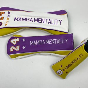 New Kobe Bryant Mamba Mentality Golf Headcover Set Driver, Fairway & Putter