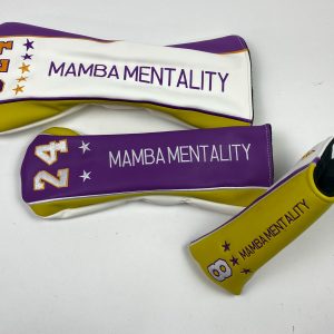 New Kobe Bryant Mamba Mentality Golf Headcover Set Driver, Fairway & Putter